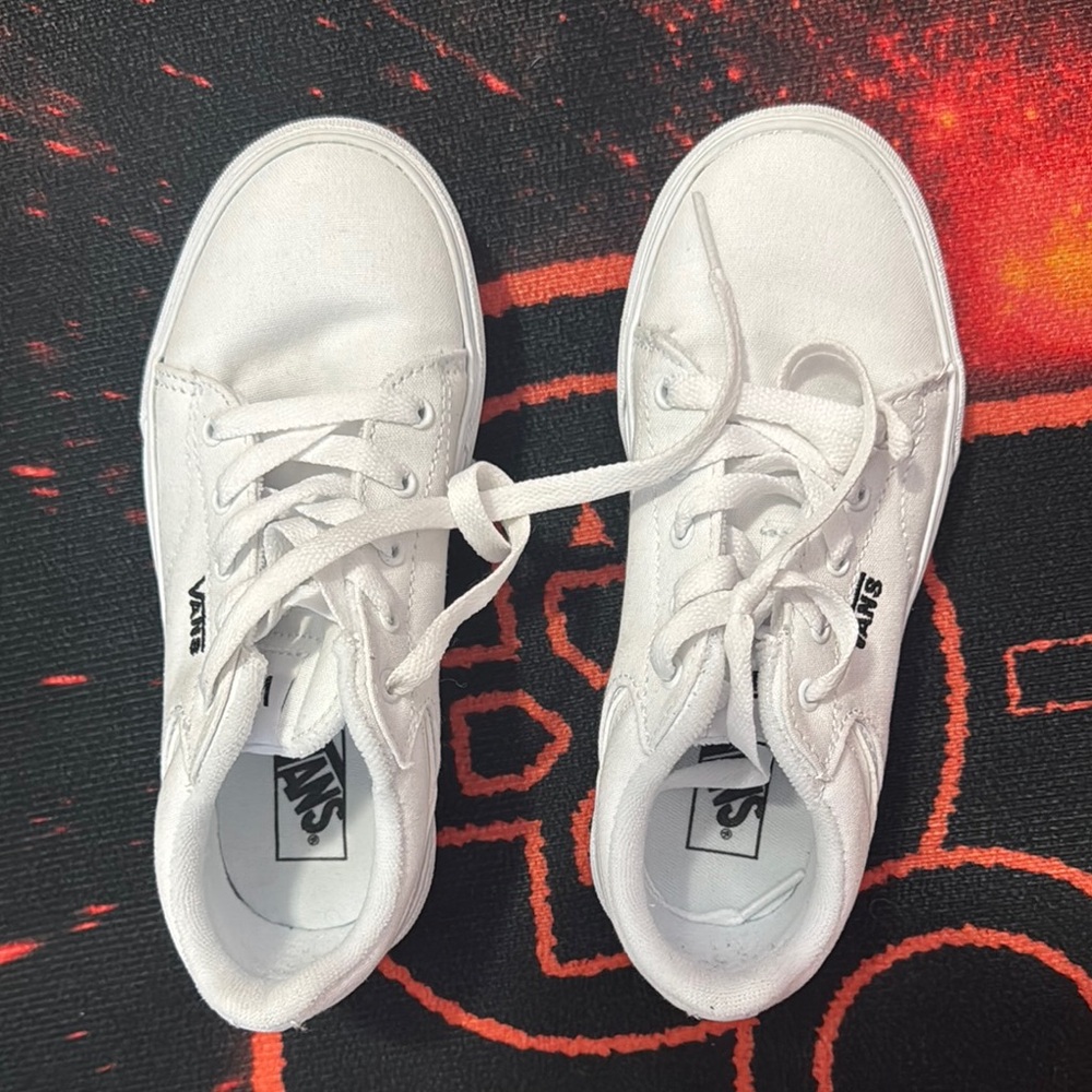 Vans Classic White Lace-Up Sneakers